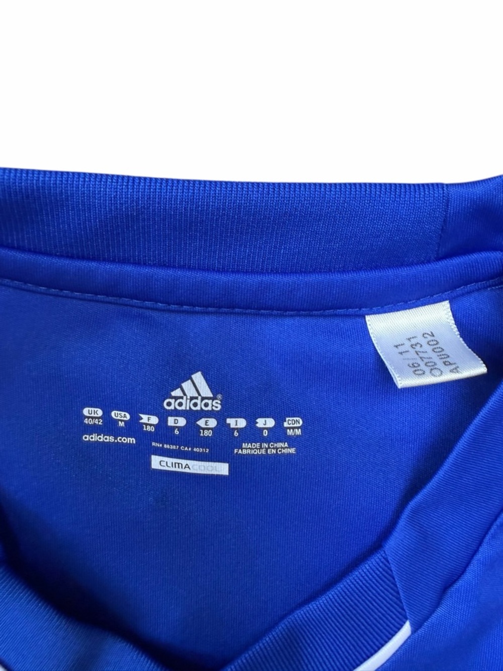 Adidas Men’s M Classics Soccer Club Blue & Black Soccer Jersey - Picture 7 of 7